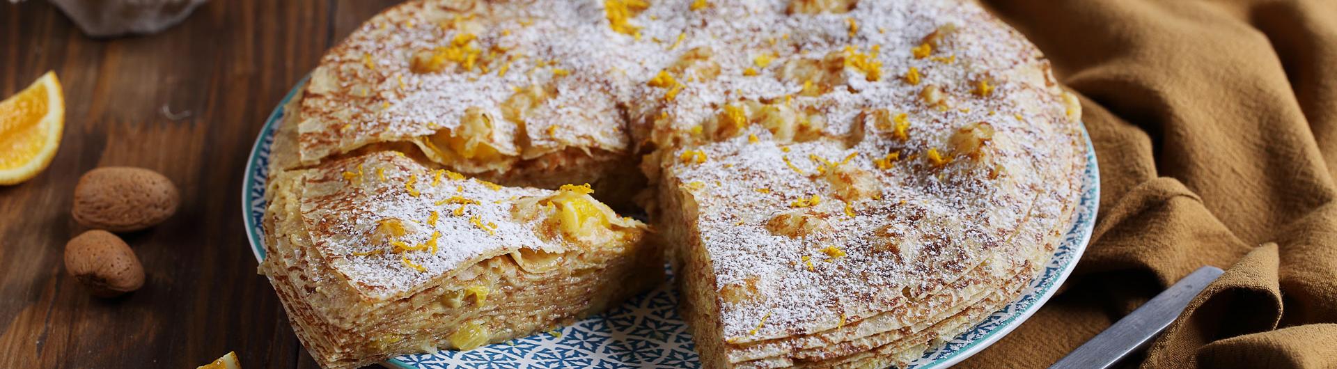 Gâteau de crêpes façon galette des rois