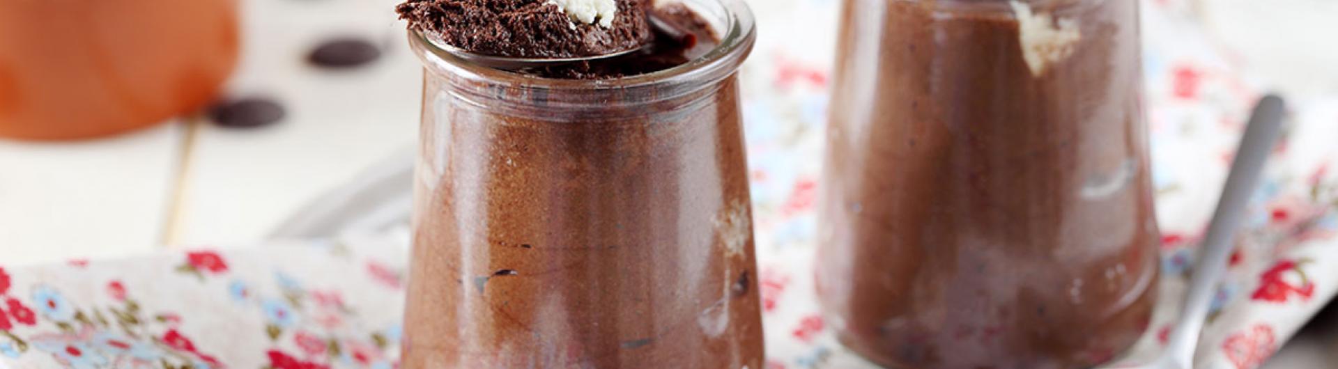 Mousse au chocolat aux pépites de Fromage Fouetté Madame Loïk Nature au Sel de Guérande