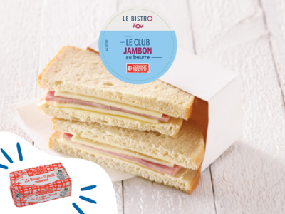 Club Jambon Beurre Bistrot TGV INOUI Beurre Paysan Breton 