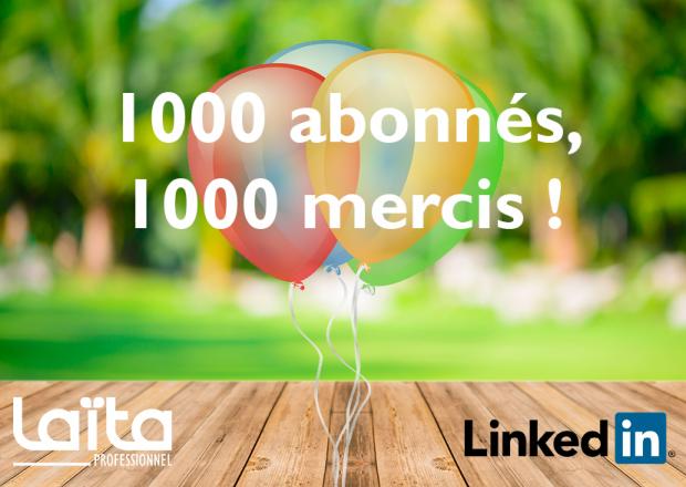 1000 abonnés, 1000 mercis !