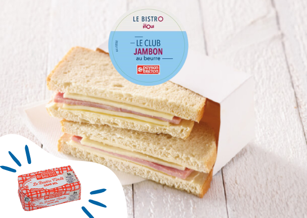 Club Jambon Beurre Bistrot TGV INOUI Beurre Paysan Breton 