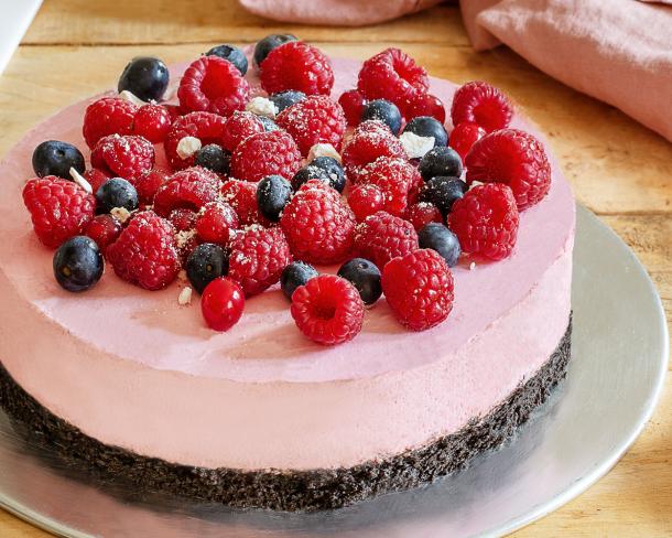 Cheesecake au Cream Cheese et aux fruits rouges