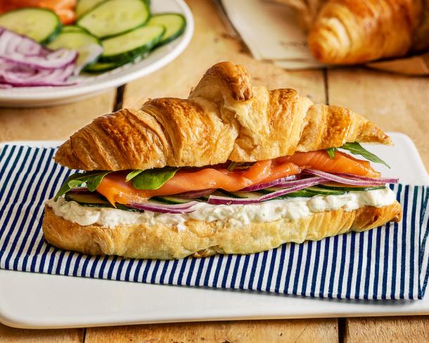 Croissants au saumon fumé et Fromage Fouetté Madame Loïk Nature