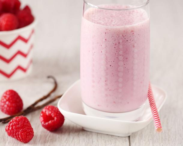 Milk Shake framboise vanille