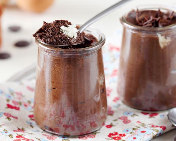 Mousse au chocolat aux pépites de Fromage Fouetté Madame Loïk Nature au Sel de Guérande