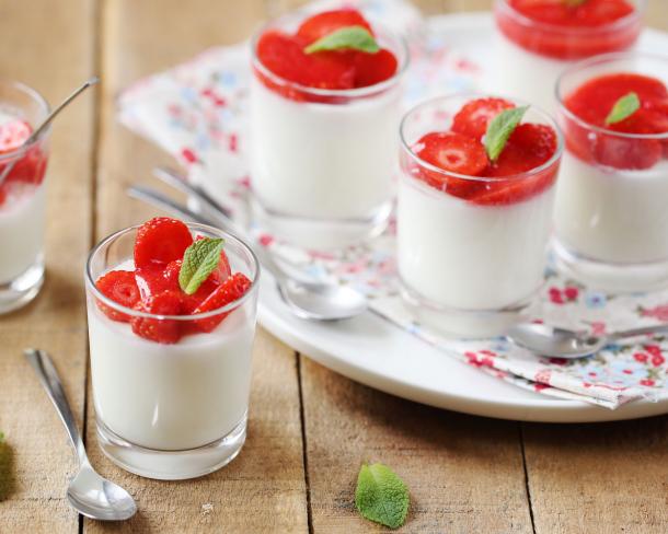 Panna Cotta vanille fraise