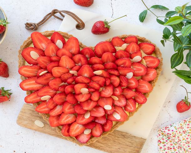 Tarte aux fraises au Beurre Moulé Demi-Sel