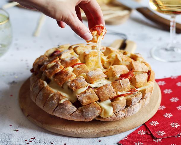 Boule de pain apéritive chorizo & Emmental en portion