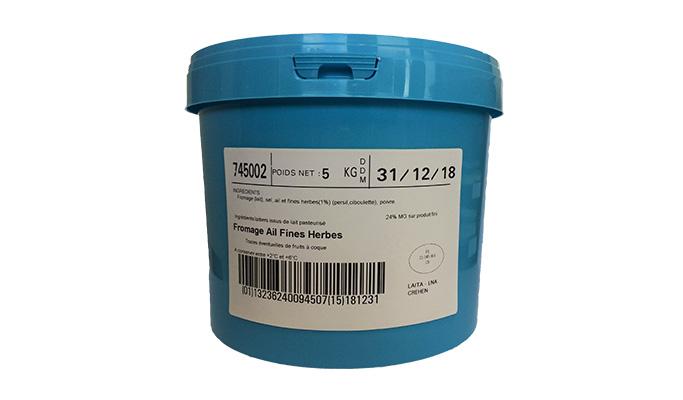 Fromage Ail et fines herbes seau 5kg