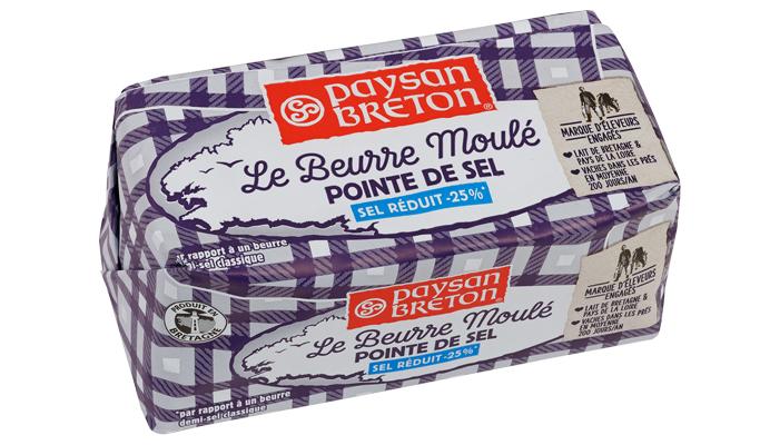 Beurre moulé Paysan Breton La Pointe de Sel 250g