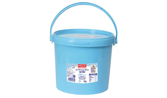 Fromage blanc 3.2% Paysan Breton Professionnel seau 5kg