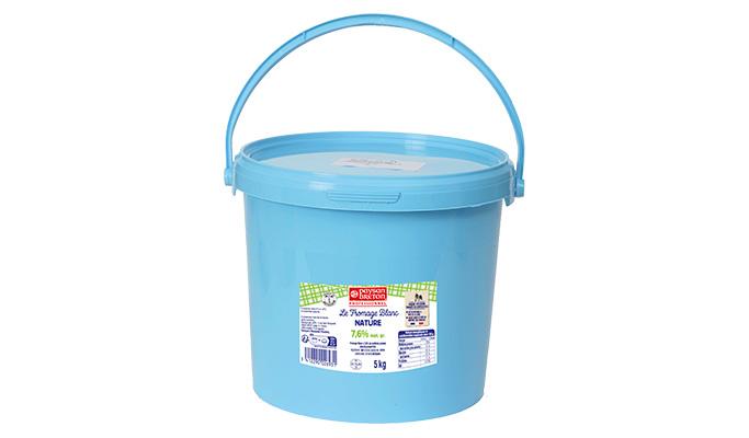 Fromage blanc 7.6% Paysan Breton Professionnel seau 5kg